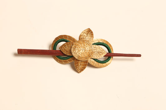 Barrette Flor Esmeralda