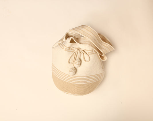 Mochila Wayúu Crema
